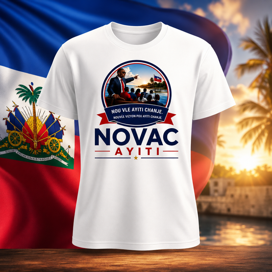 NOVAC AYITI Signature T-Shirt – Official Movement Edition