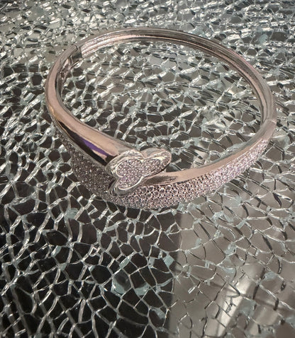 Alti’s Silver Butterfly Sparkle Bangle actual product photograph