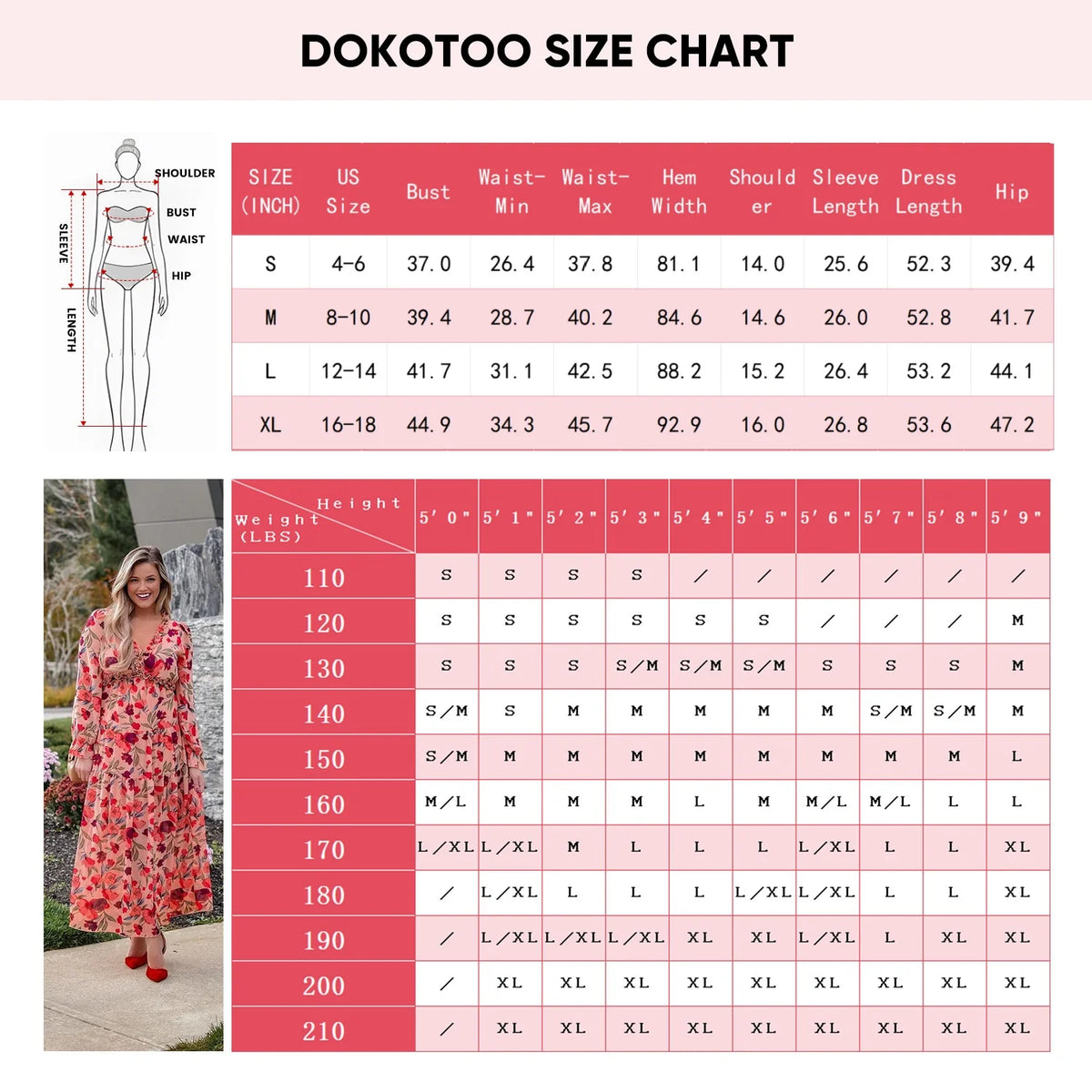 Blue Floral Print Maxi Dress for Women Fall Chiffon Deep V Neck Long Sleeves Ruffle Hem Party Dresses Fashion Elastic Cuffs Boho Dresses for Holiday Vacation, US 4-6(S)