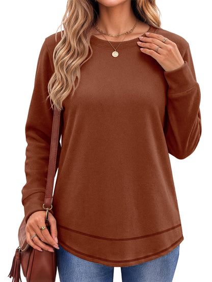 Sweatshirts for Women Crewneck Casual Long Sleeve Shirts Tunic Tops