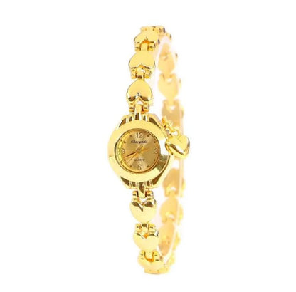 💎 Elegant Heart Bracelet Watch