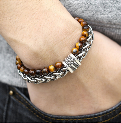💎 Natural Stone Beaded Bracelet