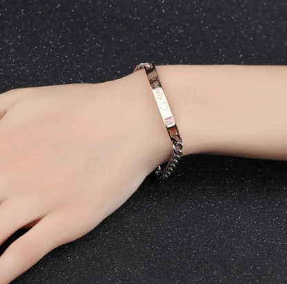 💎 Royal Heart & Crown Couples Bracelet