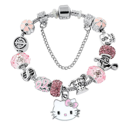 💎 Pink Charm Friendship Bracelet