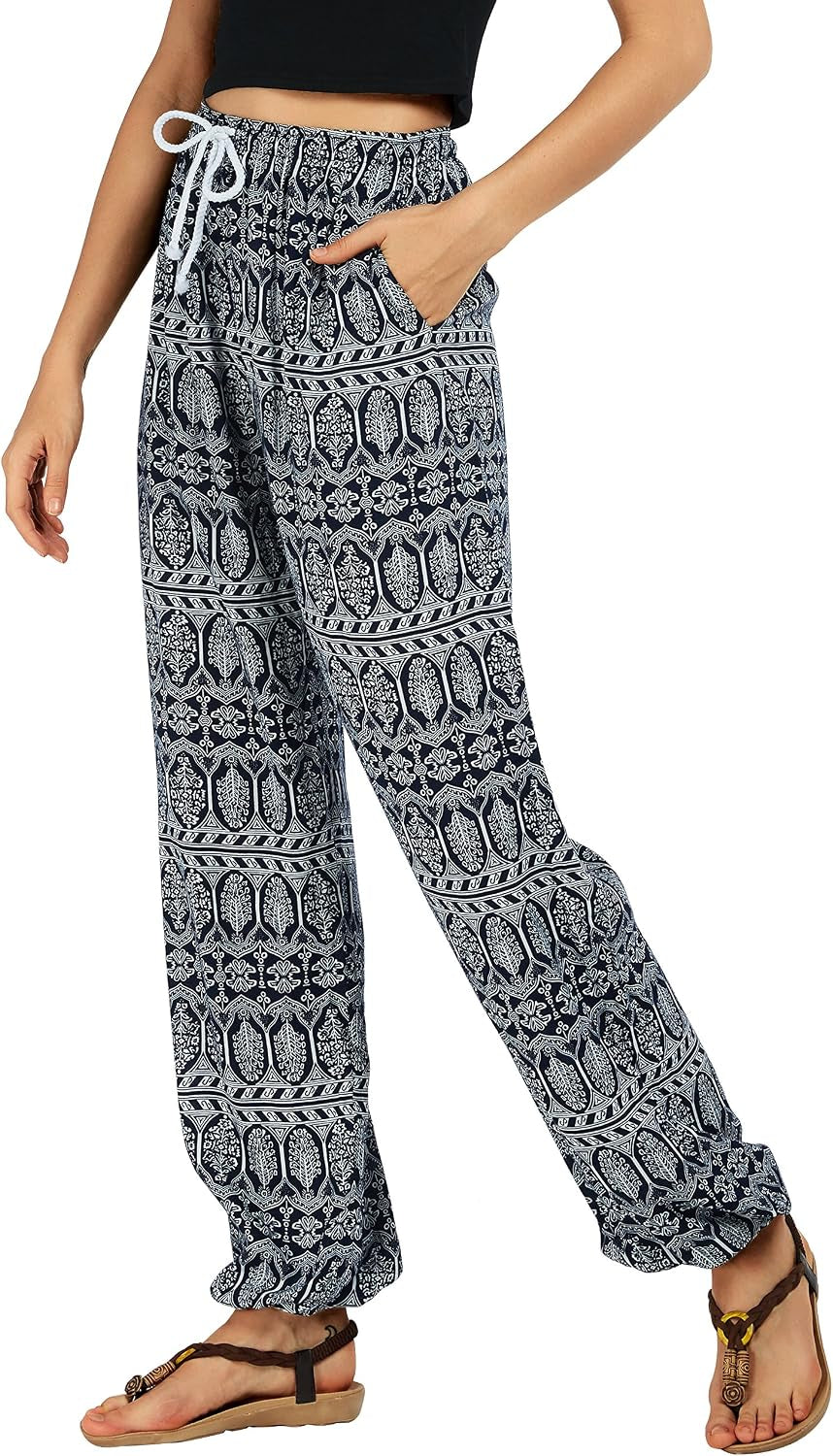 Women'S Floral Boho Yoga Harem Jogger Pants