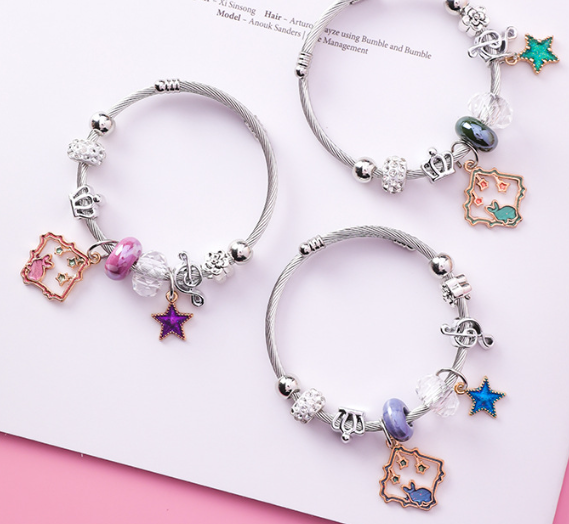 💎 Crystal Rabbit Charm Bracelet