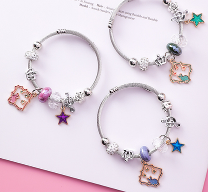 💎 Crystal Rabbit Charm Bracelet