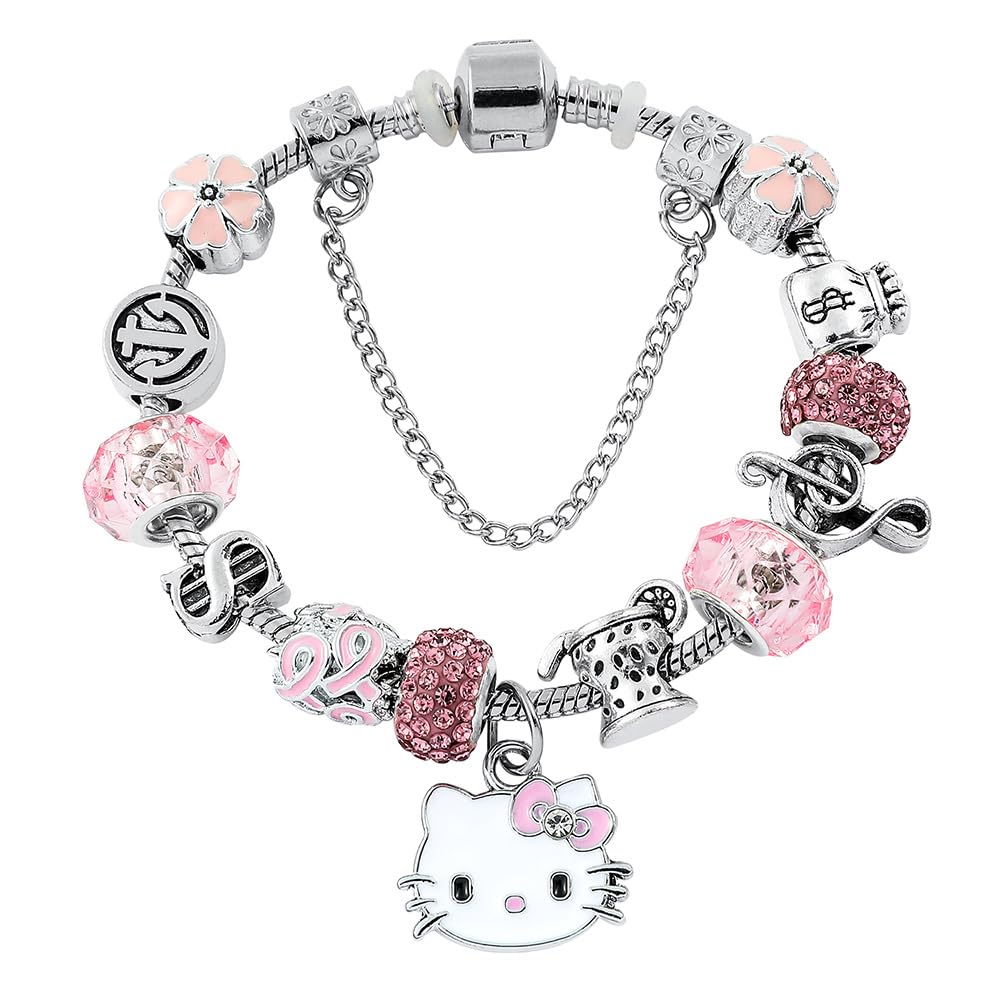💎 Pink Charm Friendship Bracelet