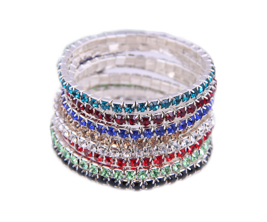 💎 Rainbow Heart Stackable Bracelets