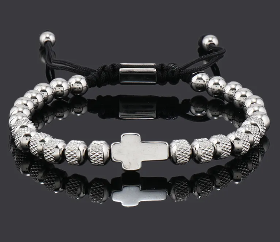 💎 Adjustable Cross Bracelet
