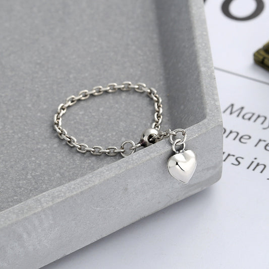 💎 Sterling Silver Heart Charm Bracelet