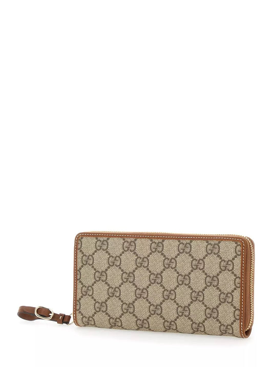 🌀 Gucci GG Logo Wallet with Zipper Closure