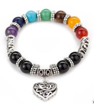 💎 Agate Stone Heart Bracelet