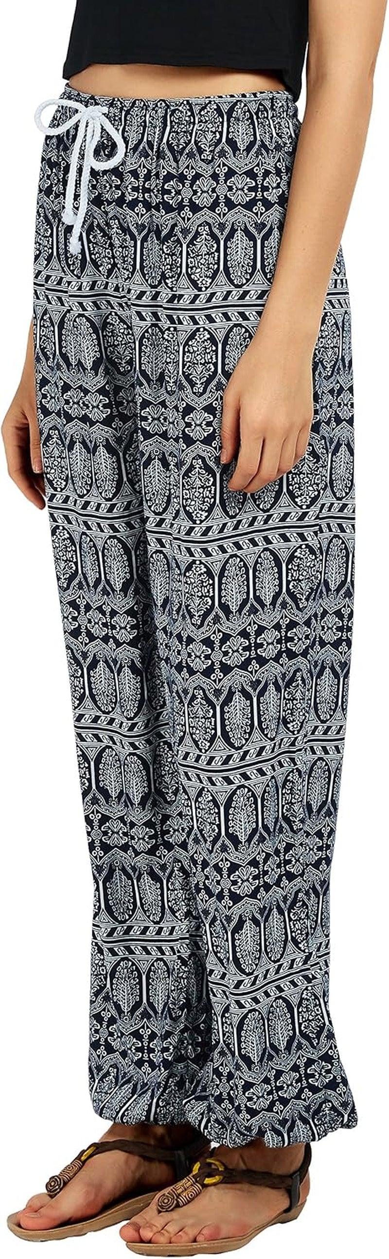 Women'S Floral Boho Yoga Harem Jogger Pants