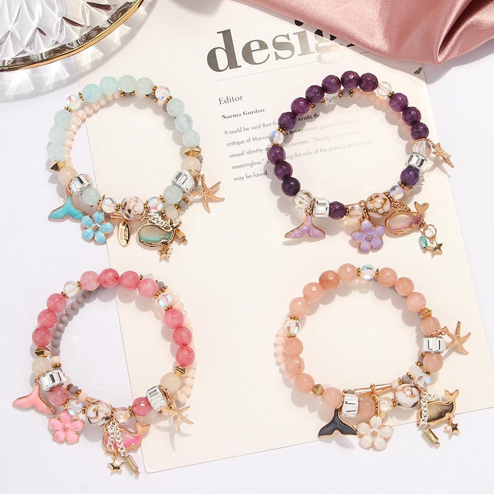 💎 Colorful Whale Tail Bracelet