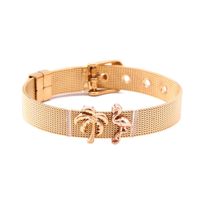 💎 World Map Stainless Steel Bracelet