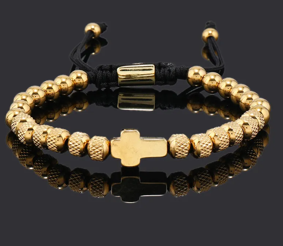 💎 Adjustable Cross Bracelet