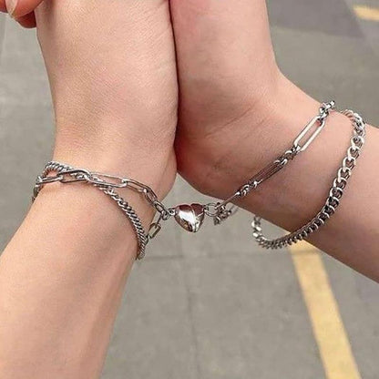 💎 Magnetic Heart Couples Bracelet