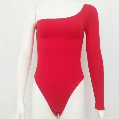 💎 One-Shoulder Sculpted Bodysuit