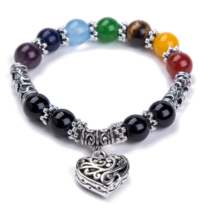 💎 Agate Stone Heart Bracelet